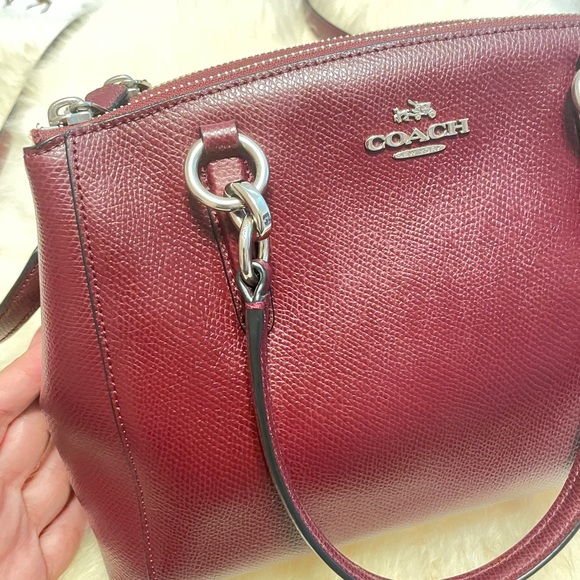❤️ EUC Coach CHRISTIE Carryall Satchel Handbag in Burgundy Msrp.$395.00 - Picture 3 of 8